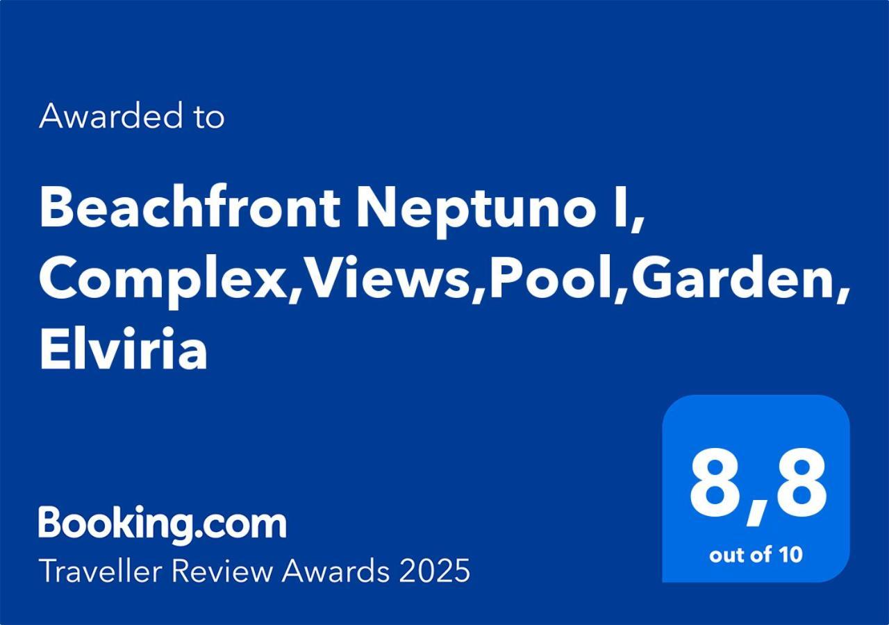 Beachfront Neptuno I, Complex,Views,Pool,Garden, Elviria 마르베야 외부 사진
